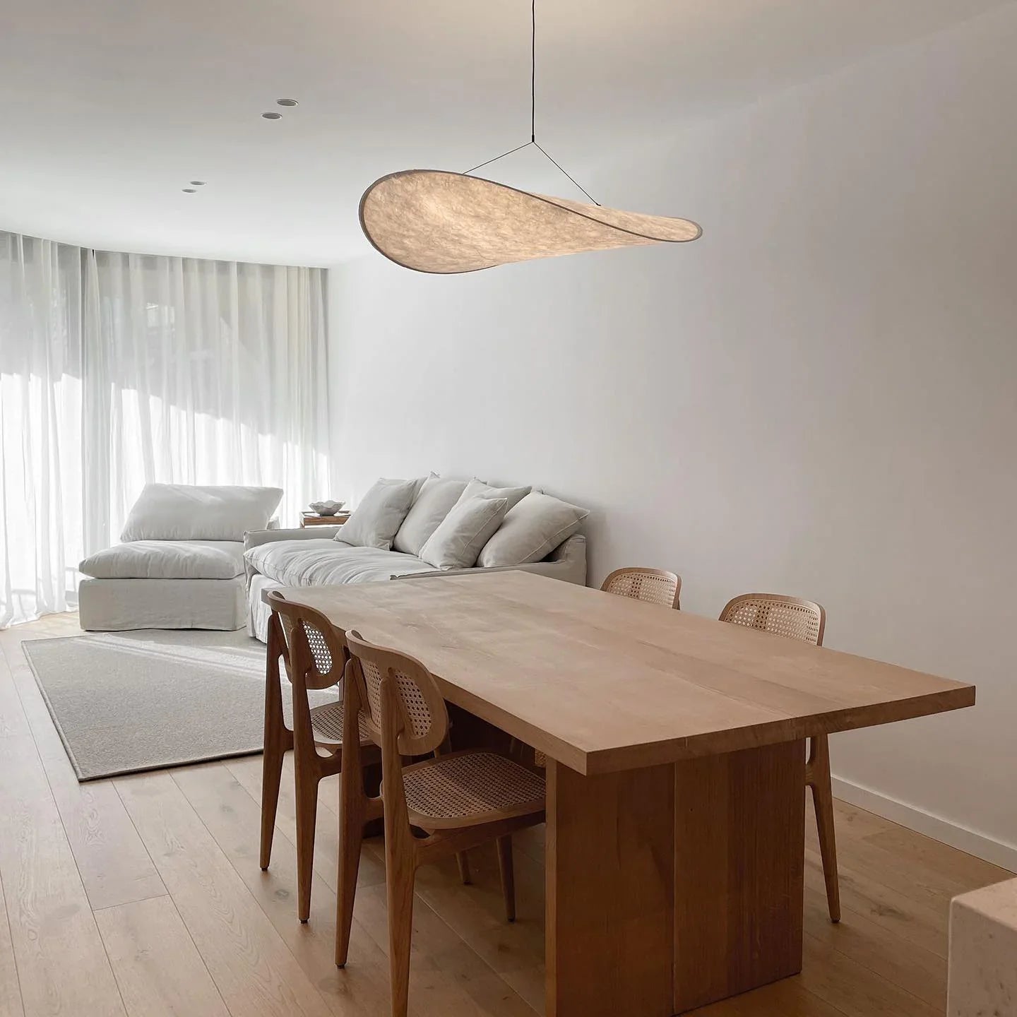 Rylight Minimalism White Lampshade Pendant Light