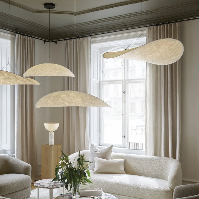Rylight Minimalism White Lampshade Pendant Light