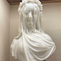 Veiled Grace Modern Classical Bust Sculpture