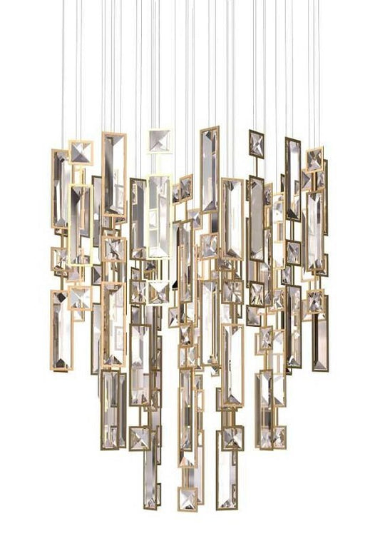 Rylight ronde/rechthoekige moderne stijl vierkante kristallen kroonluchter