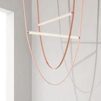 Rylight Designer U-vormige riemlamp LED glazen buis kroonluchter