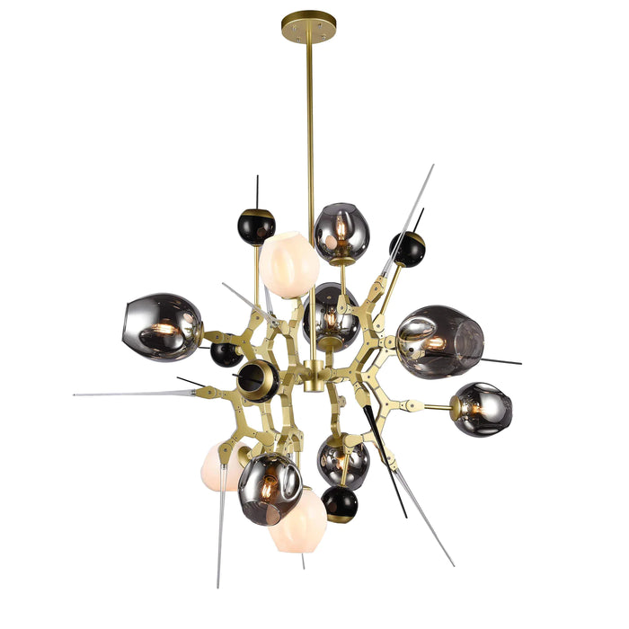 Rylight 6/8/10-Light Modern Style chandelier in Gold Finish