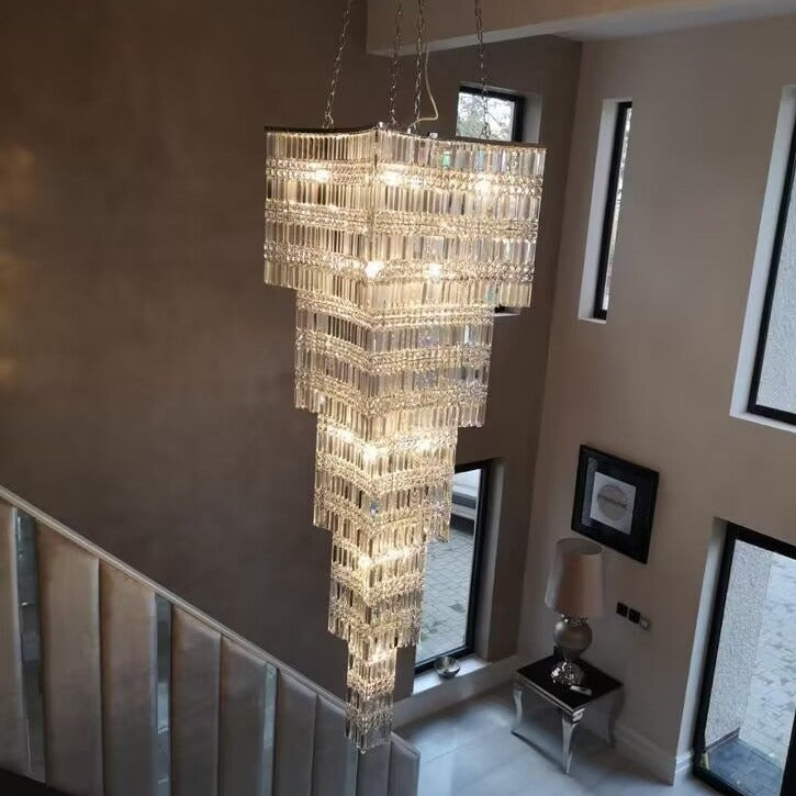 Rylight 4/5-Layer Vertical Crystal Chandelier