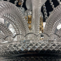 Large Light Luxury Classic Tiered Yellow Crystal Candle Lampshade Chandelier for High-ceiling Rooms/Living Room
