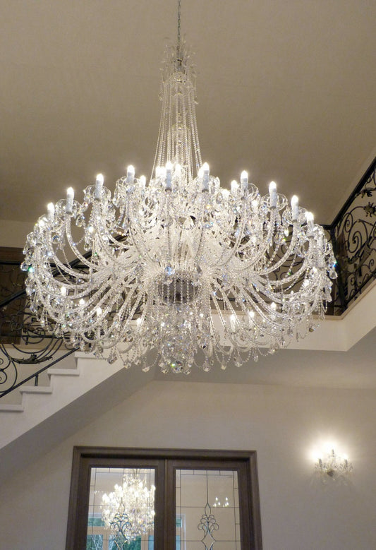 Rylight 3-laags extra grote vintage luxe kristallen kaarskroonluchter