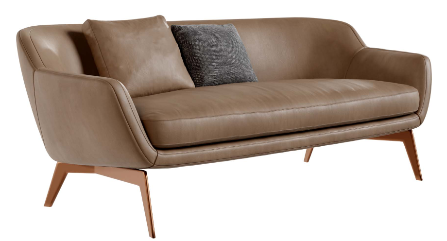 Moderne lichte luxe minimalistische stof/leer voor woonkamer/slaapkamer