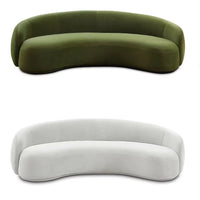 French Semi-Circular Cashew Sofa For Living Room