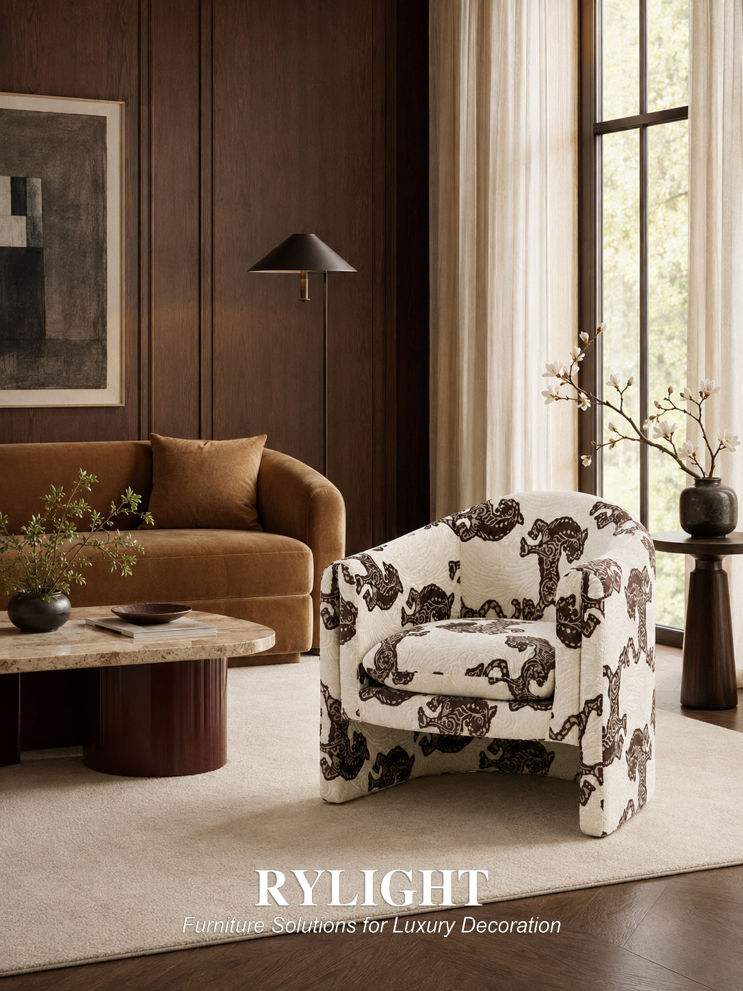 Bennett Tiger Mountain Sculptural Accent Chair