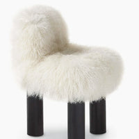 Post‑Modern Italian Sculptural Cloud‑Soft Fleece Lounge Chair