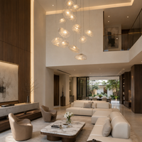 5/8/10/11/16/20-Light Minimalist Glass Cloud Decorative Chandelier
