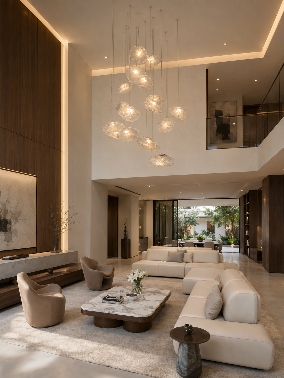 5/8/10/11/16/20-Light Minimalist Glass Cloud Decorative Chandelier