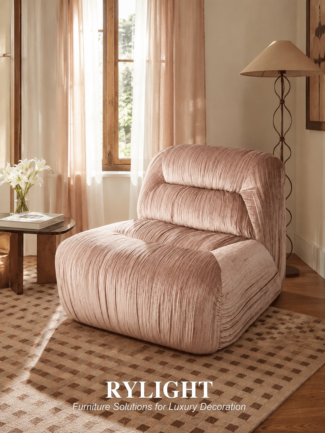 Pompadour French Vintage Velvet Modular Sofa