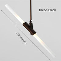 Rylight Simple Brass/Black Branches Chandelier