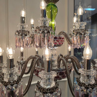 Luxury Colorful 18-Light Crystal Floor Lamp