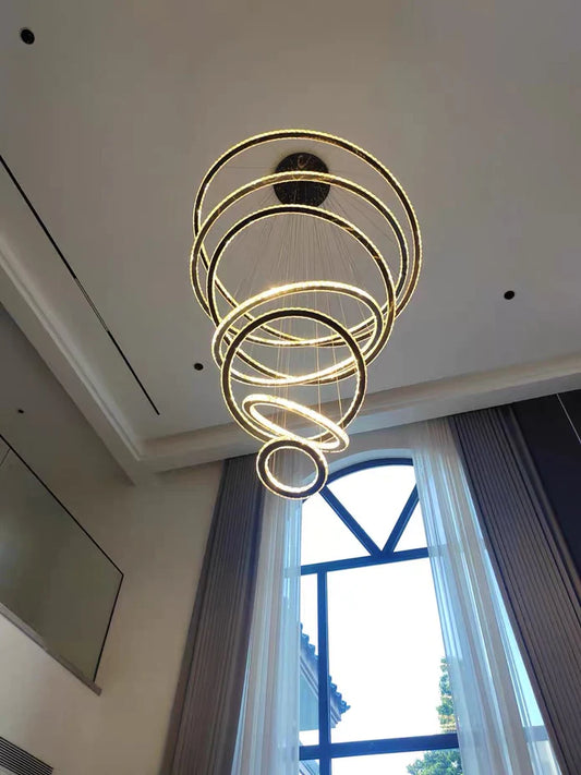 Rylight 2/3/4/5/6/7 ringen kristallen kroonluchter 