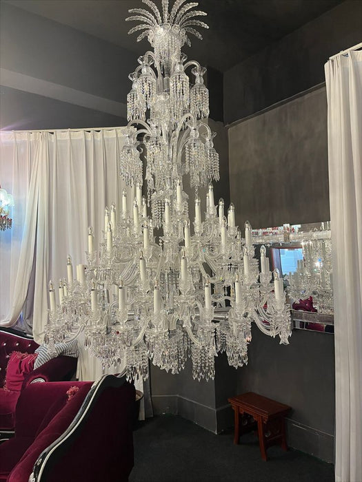 Rylight Luxury Classic 3-Tier Candles Crystal Chandelier
