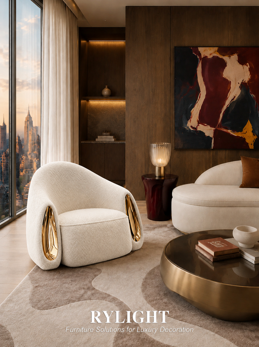 Aurelia Sculptural Velvet Accent Chair