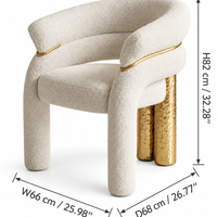 Vespera Sculptural Upholstered Dining Chair