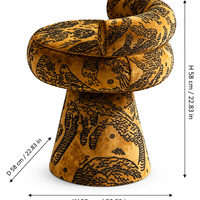 Tiger Mountain Sculptural Vanity Chair