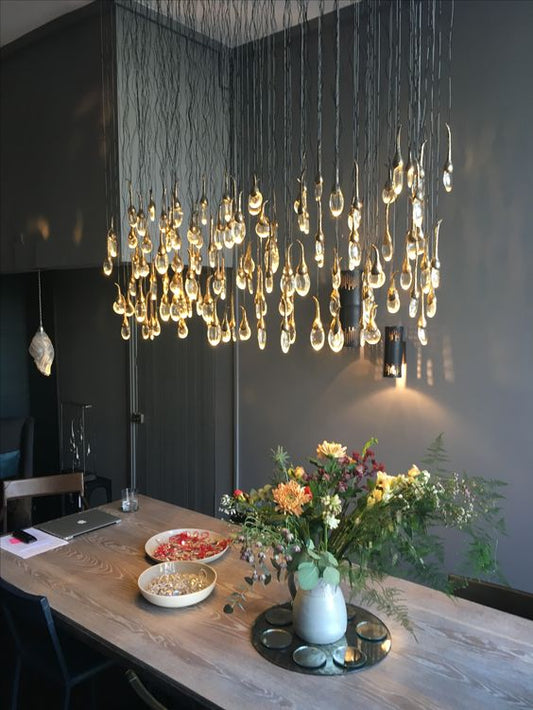 Moderne creatieve zaadkristallen kroonluchter voor de eetkamer 