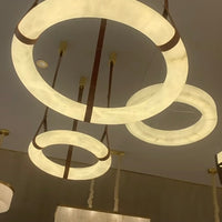 ثريا دائرية حديثة من المرمر لغرفة المعيشة/غرفة النوم