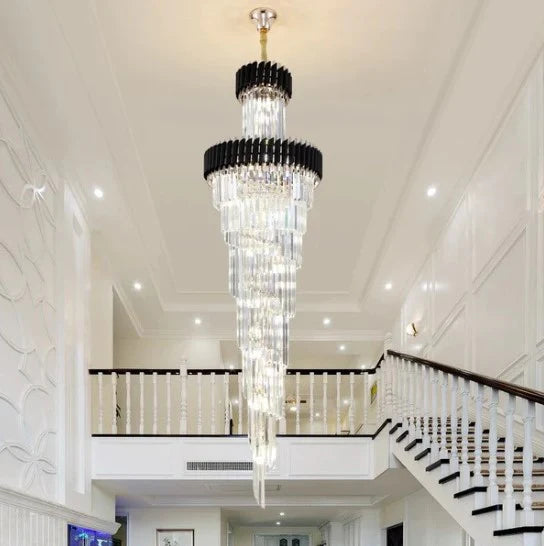 Rylight Spiral Crystal Chandelier