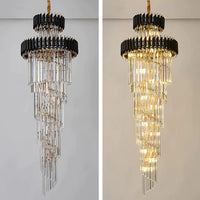Rylight Spiral Crystal Chandelier