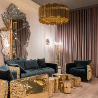 Rylight vergulde messing buizenkroonluchter