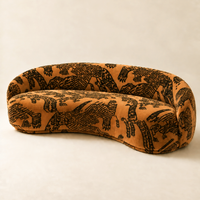 Tiger Mountain Sculptural Curved Sofa