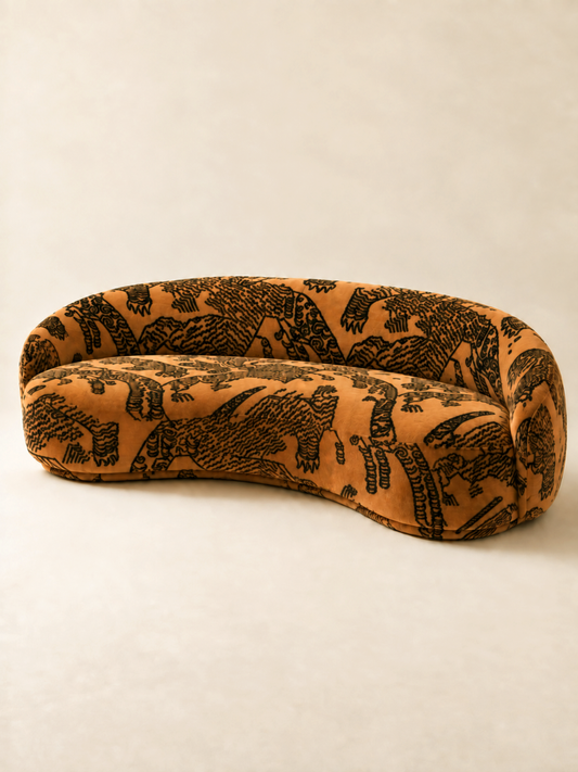 Tiger Mountain Sculptural Curved Sofa