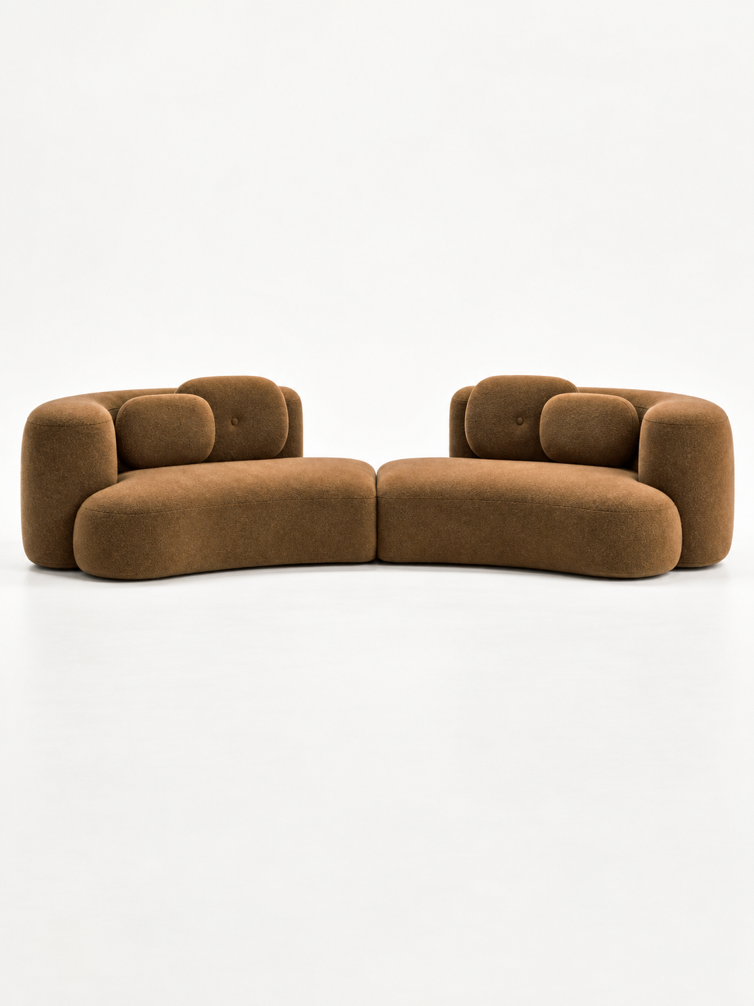 Château Sculptural Modular Mohair Sofa