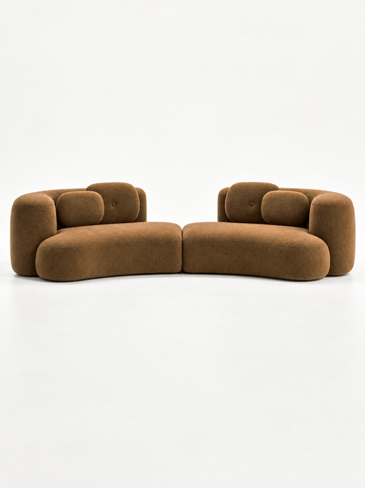 Château Sculptural Modular Mohair Sofa