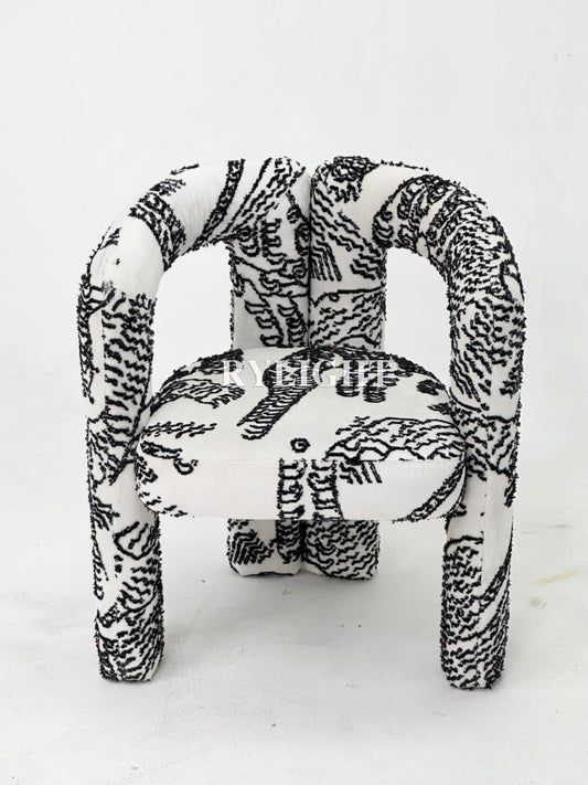 Tiger Mountain Sculptural Accent Chair for Living Room