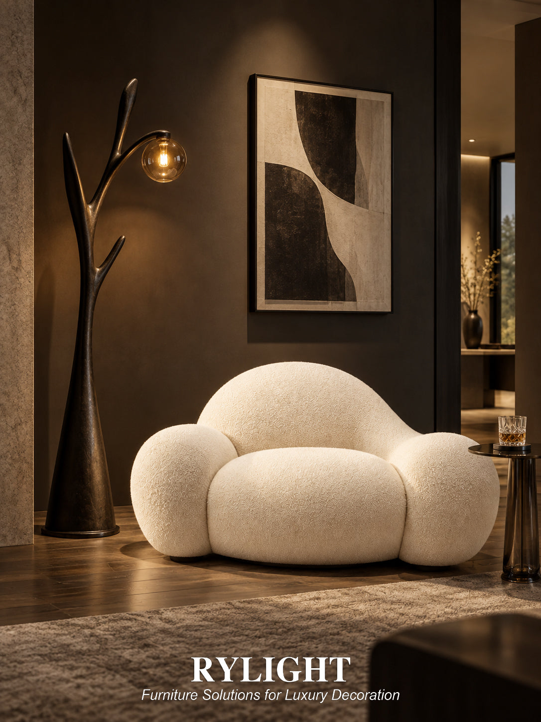 Serein Sculptural Lounge Chair