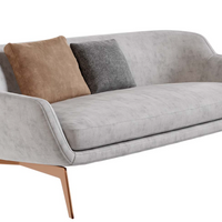 Moderne lichte luxe minimalistische stof/leer voor woonkamer/slaapkamer