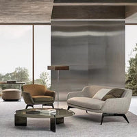 Moderne lichte luxe minimalistische stof/leer voor woonkamer/slaapkamer