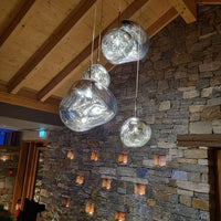 Rylight 3/5 rotsglas hanglamp met speciale vorm