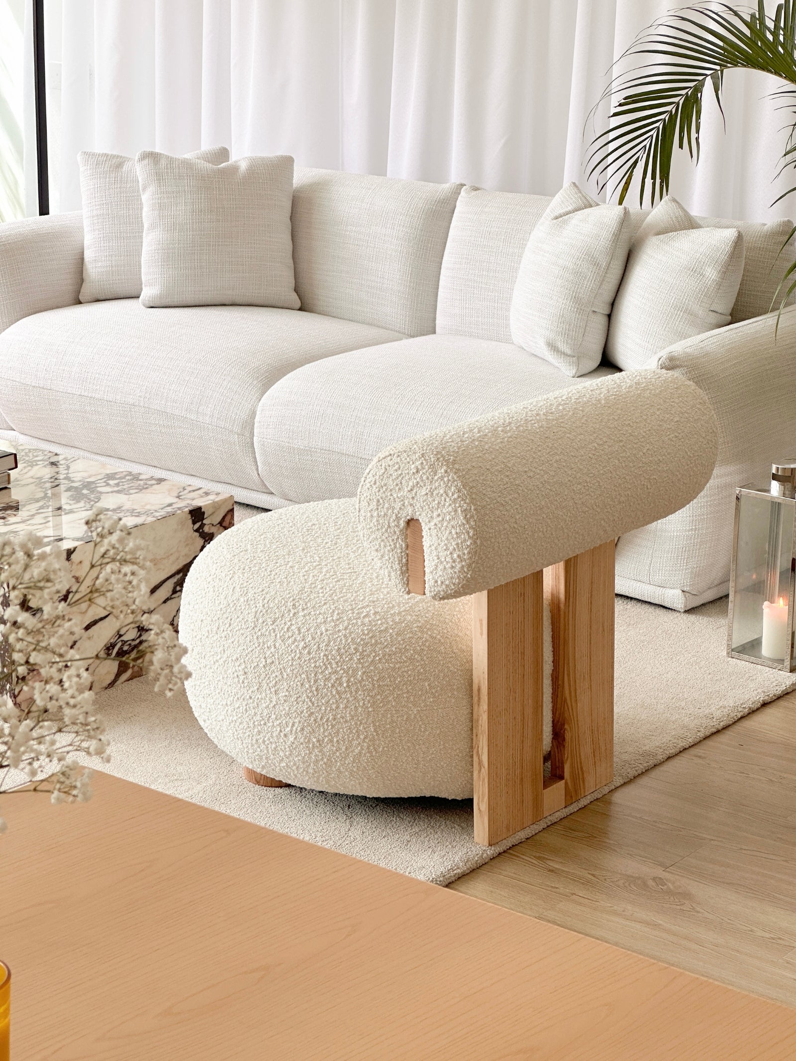 Rylight Boucle Lounge Chair