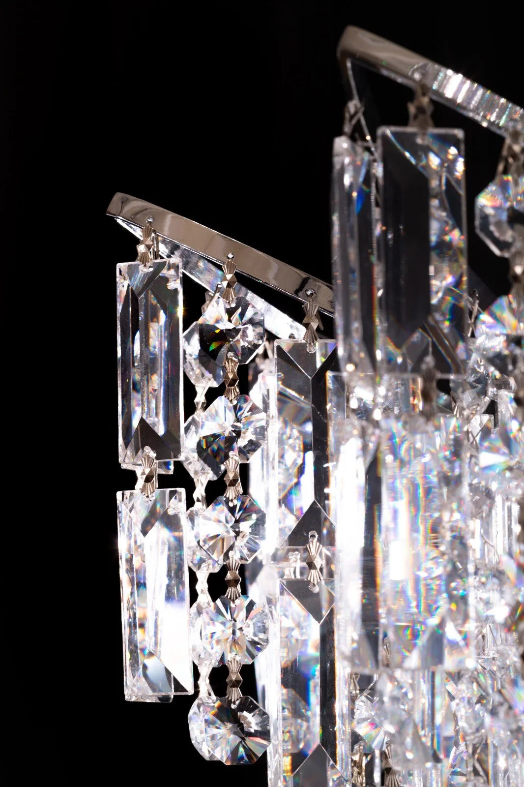 Rylight 13/24/30-lichts luxe stijl roterende kristallen kroonluchter