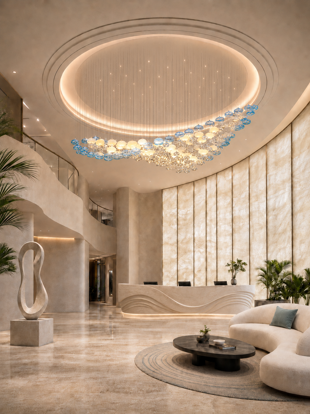 Flying Surge kroonluchter voor hotel/restaurant/woonkamer