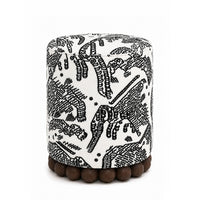Tiger Mountain Sculptural Beaded Ottoman