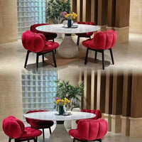 Rylight Italian Light Luxury Velvet Dining Chair