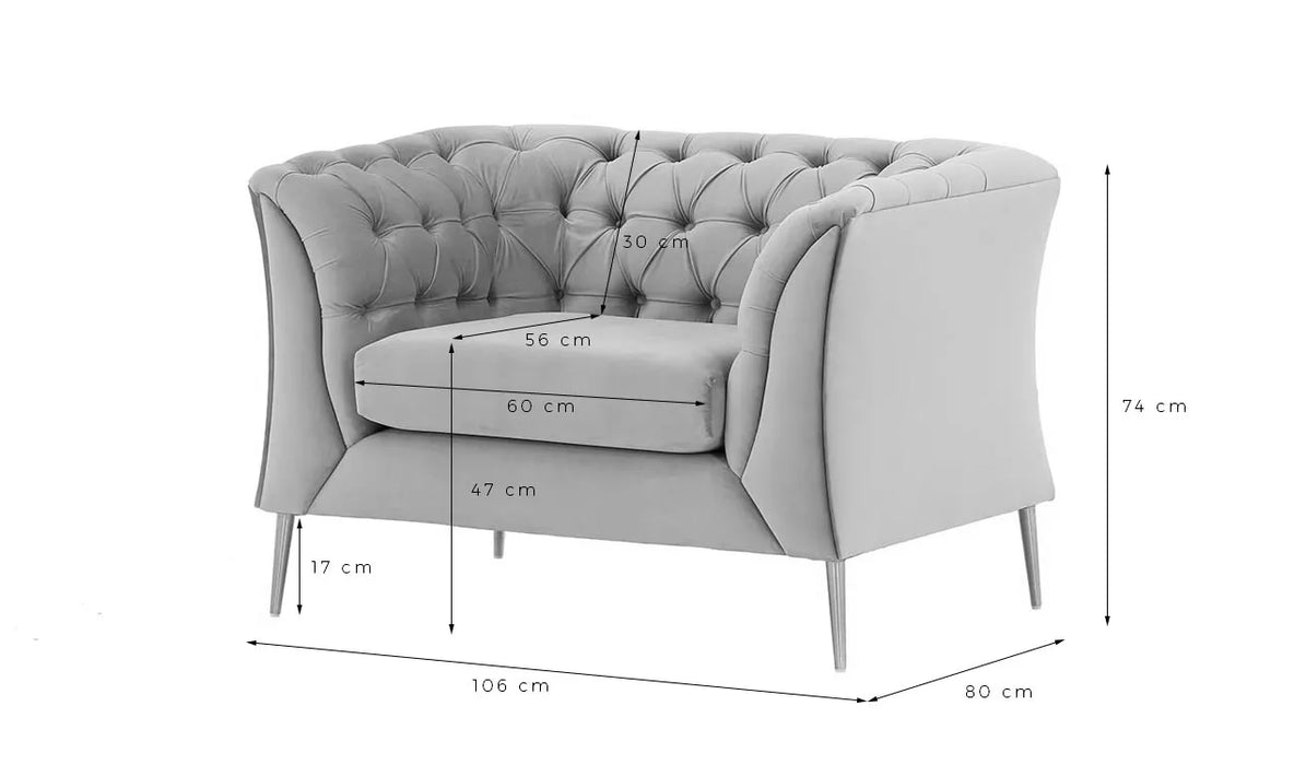 Rylight 1/2/3-Seater Modern Velvet Sofa