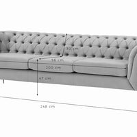 Rylight 1/2/3-Seater Modern Velvet Sofa
