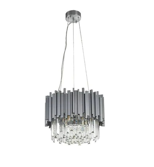 Rylight 1-laags ronde gouden kristallen kroonluchter