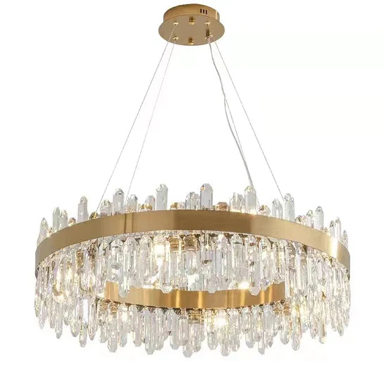 Rylight Luxury&Modern Round Ring Crystal Chandelier