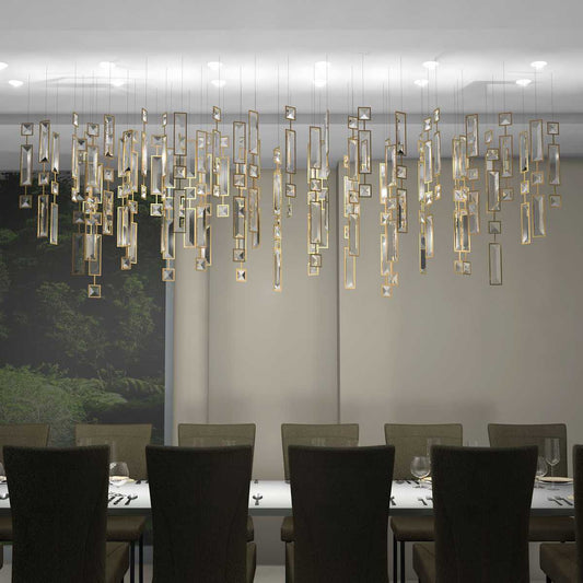 Rylight ronde/rechthoekige moderne stijl vierkante kristallen kroonluchter