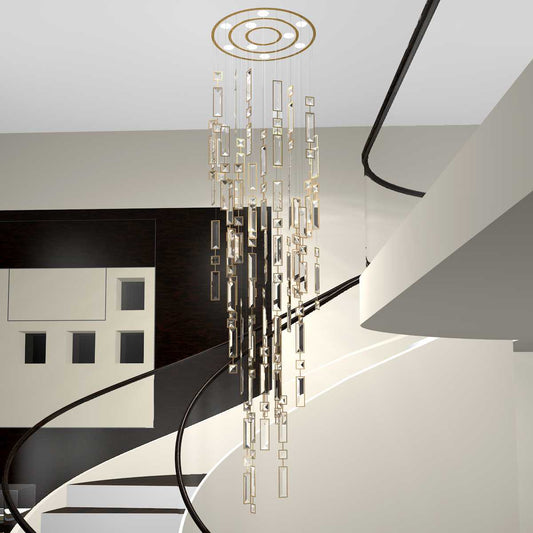 Rylight ronde/rechthoekige moderne stijl vierkante kristallen kroonluchter
