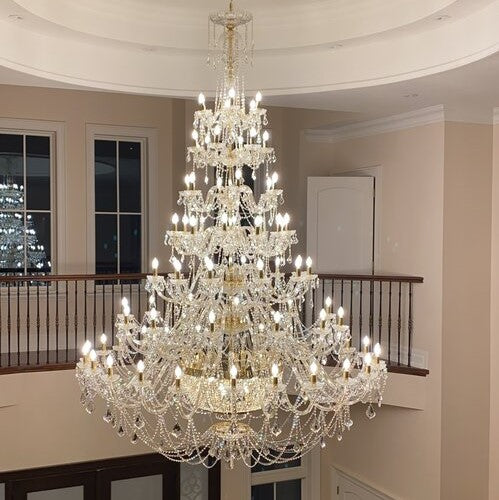 Rylight 60/87/178-Light Extra Large Crystal Candle Chandelier