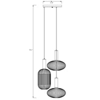 ثريا زجاجية فاخرة وحديثة من Rylight 3-Light Nordic Minimalist